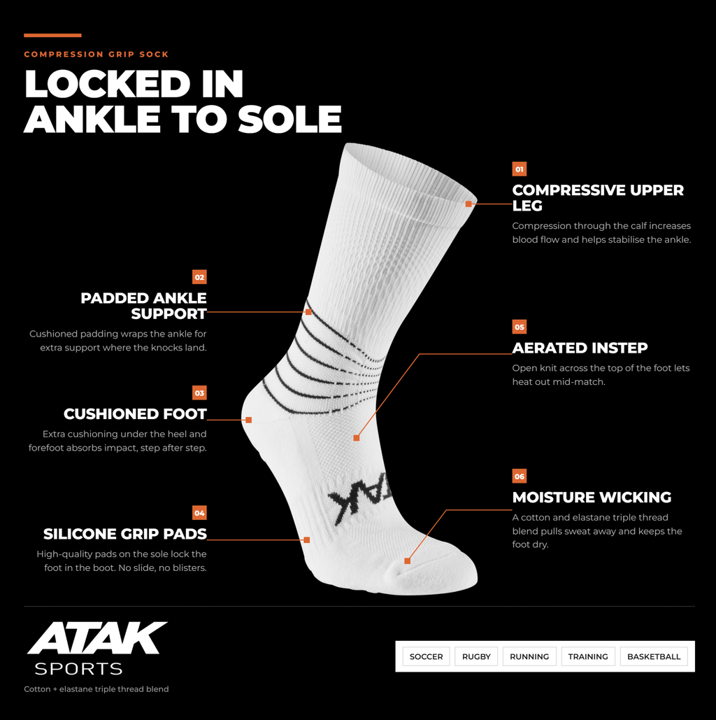 Compression Grip Socks - C-Grip - Atak Sports UK